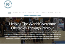 Tablet Screenshot of internationalparkourfederation.com